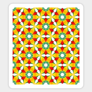 Red and Yellow Tulips Pattern Sticker